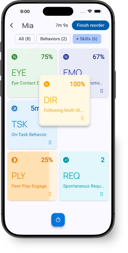 Reorder tiles interface showing drag handles on each tile