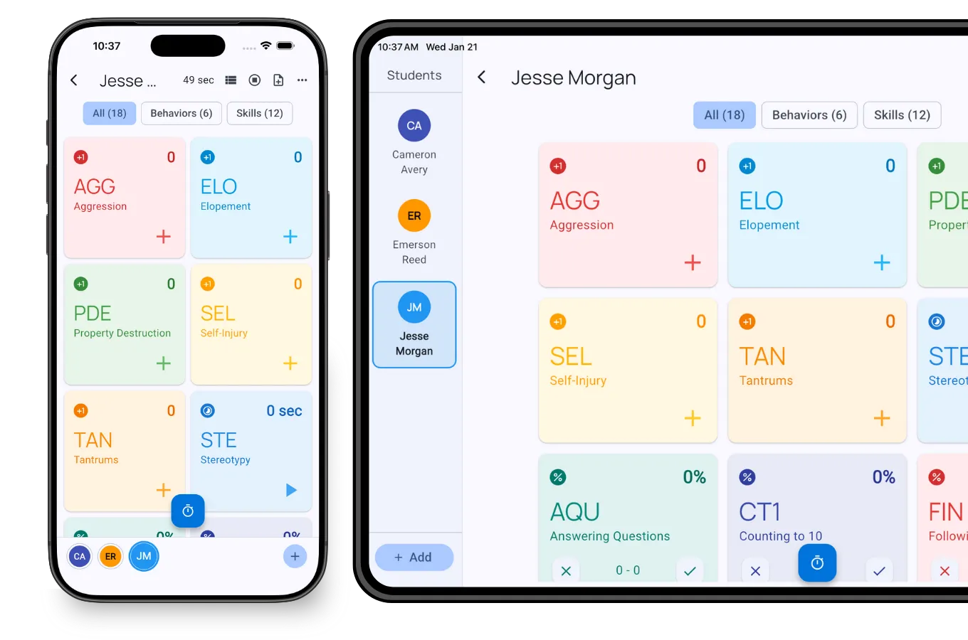 Client switching on mobile and iPad