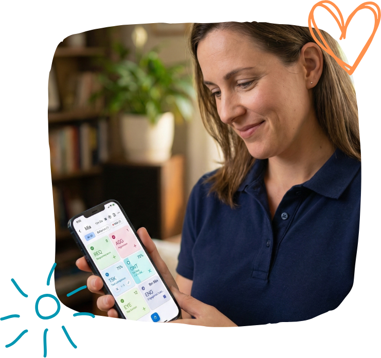 RBT using TallyFlex app during session